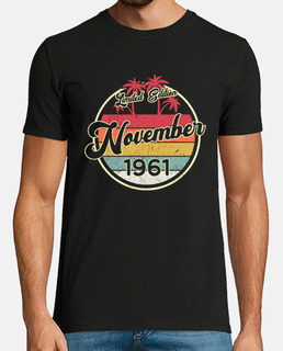 vintage 80s noviembre 1961 idea de regalo de cumpleaños número 60