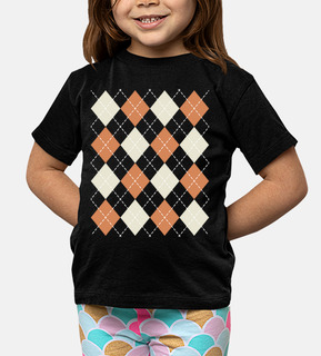 vintage argyle vintage rombi bambini t-shirt
