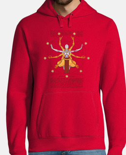 vitruvian omnic mens hoodie white