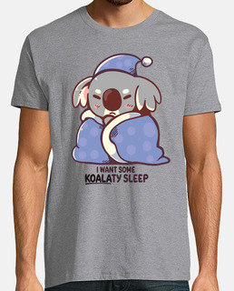 voglio un po&#39; di sonno da koalaty - camicia da uomo