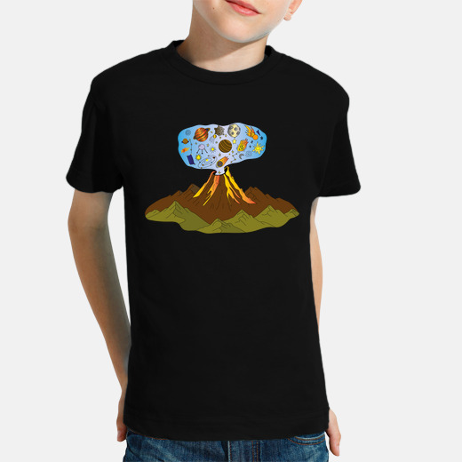 Camiseta niños volcán volcanes despertaron montaña cómics película ...