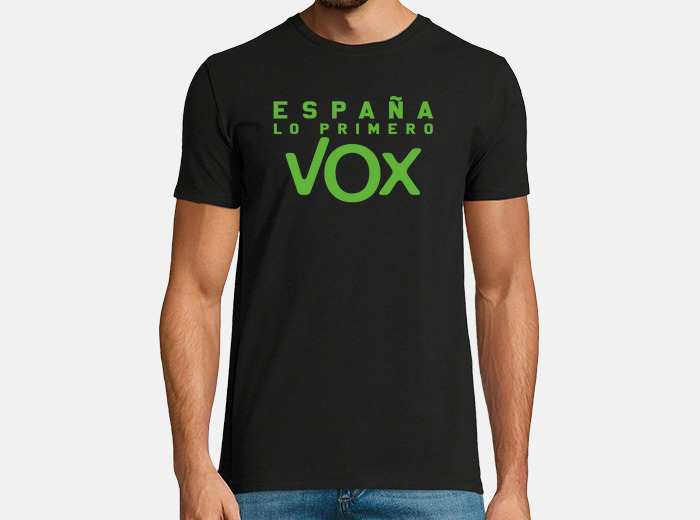 Camiseta vox espana lo primero elecciones. laTostadora