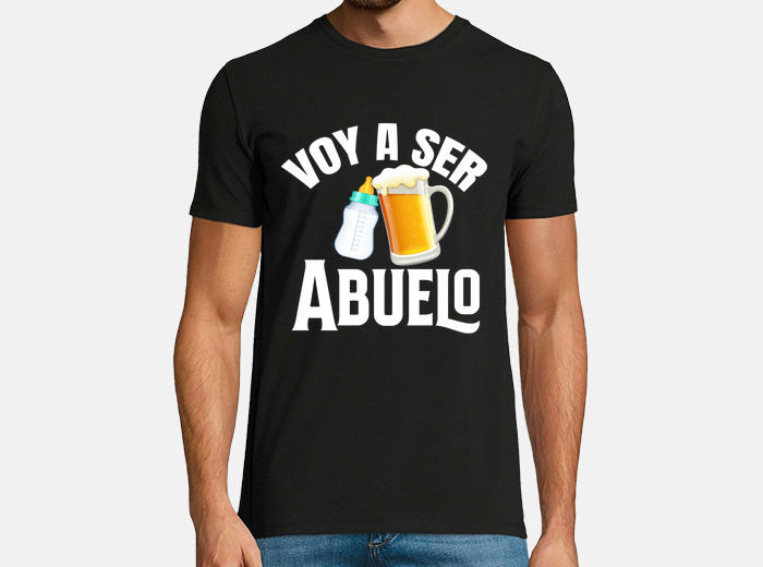 Camiseta voy a ser abuelo en practicas abuelos. laTostadora