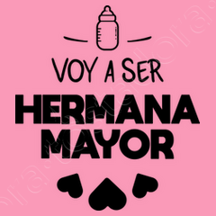 Póster voy a ser hermana mayor