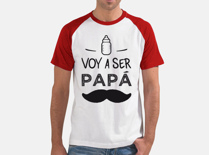 Camiseta voy a ser papa bigote | laTostadora