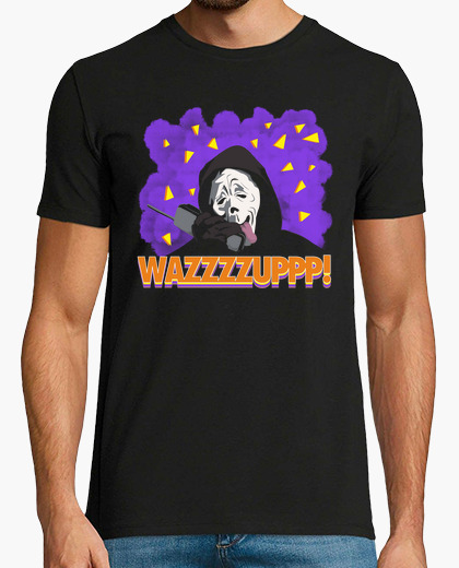 Wazzzzuppp scary movie t-shirt