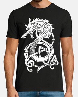 white viking wolf dragon