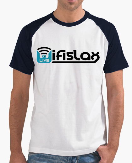 WifiSlax Logo. camiseta blanca mangas...