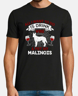 Wine And Pet My Malinois Dog Owner Gift