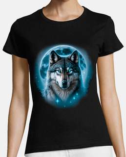 wolf and moon gothic art