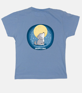 wolf and moon kids t-shirt