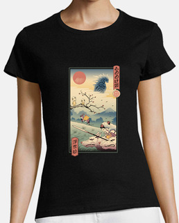 wolf princess ukiyo e shirt womens
