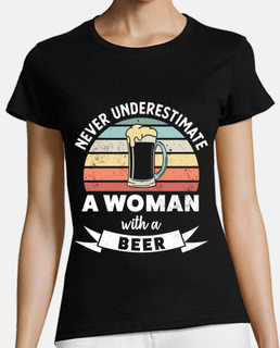 Woman with a Beer Funny Drinking Gift