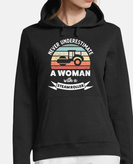 Woman with a Steam Roller Funny Gift Mo