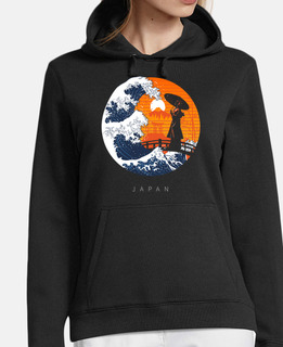 Women, hoodie, black
