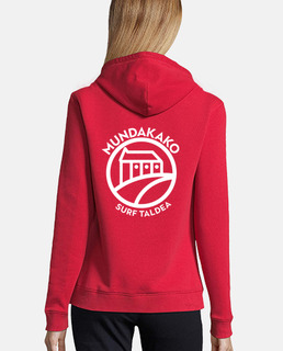 Women, hoodie, red
