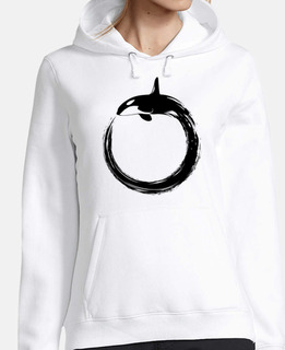 Women, hoodie, white