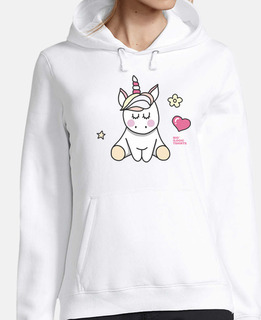 Women, hoodie, white