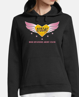 women pink sweatshirt