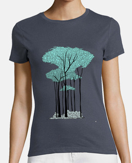 Women, short sleeve, dark grey, premium quality