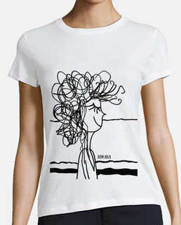 Women, short sleeve, white, premium quality