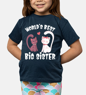 Worlds Best Big Sister kitten Heart