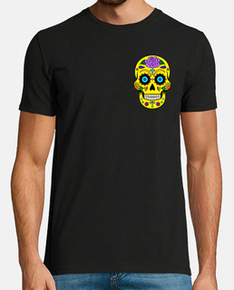 yellow mexican skull