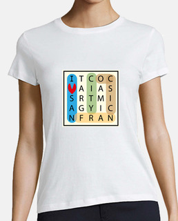 Camisetas Mujer Sopa de letras para imprimir Envío Gratis | laTostadora