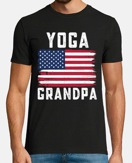 yoga abuelo bandera americana 4 de juli