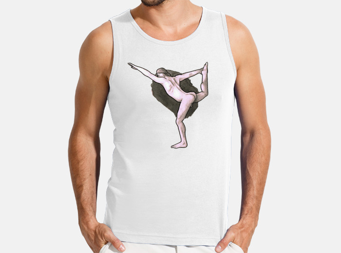 Camiseta yoga, hombre tirantes |