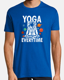 yoga namaste astronaut colorful apparel