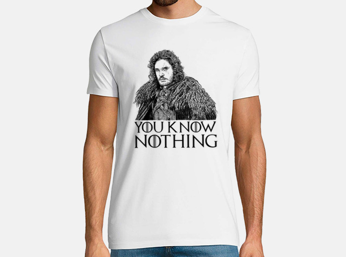 know nothing jon snow t-shirt tostadora