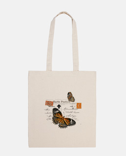 Zip bag vintage butterflies