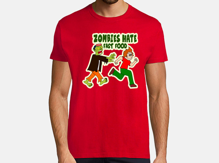 Camiseta Zombies Hate Fast Food