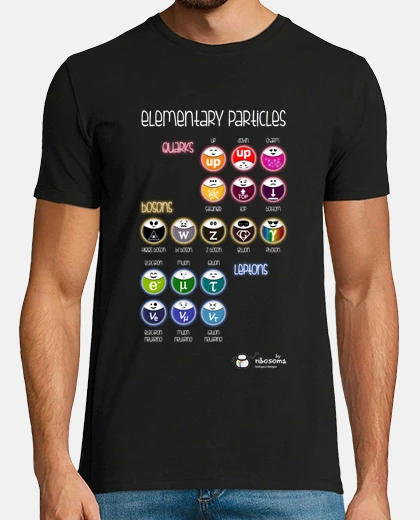 T-shirt ❍ elementary particles (dark backgrounds)
