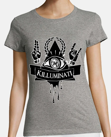 Tee-shirt  femme  killuminati - bleu
