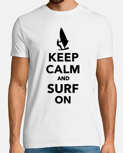 Tee-shirt  keep calm  et surfer sur