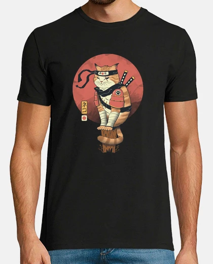T-shirt  Shinobi Cat Shirt Mens