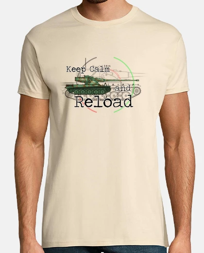 Tee-shirt  tee shirt  homme keep calm and recharger