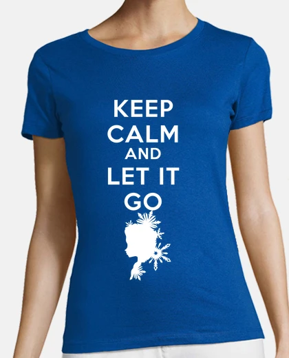 T-shirt -tenere calma e lasciarlo ragazza go-