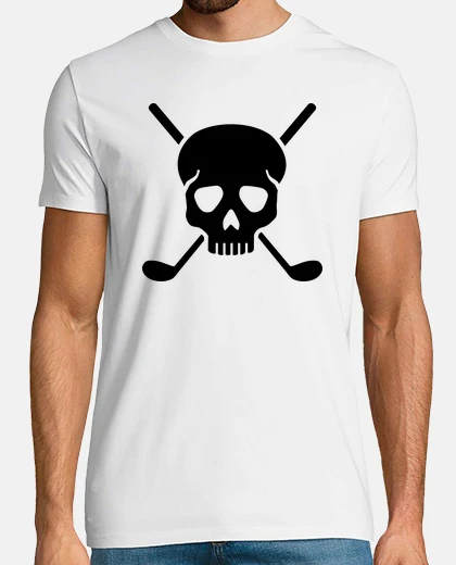 Tee-shirt  tête de mort  de clubs de golf