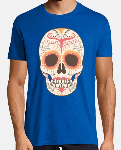 Tee-shirt  tête de mort  de sucre