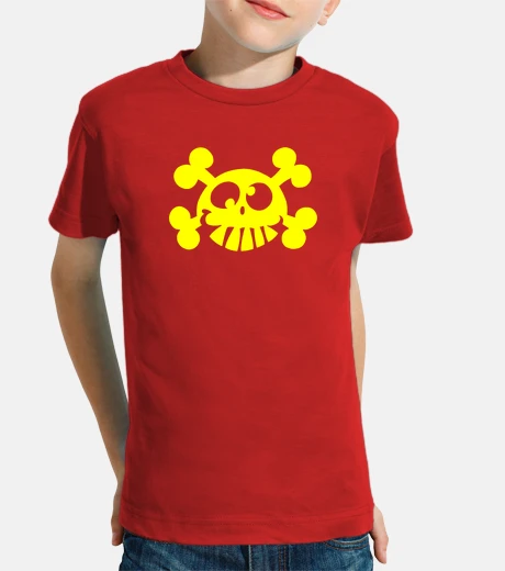 Vêtements  tête de mort  jaune enfant