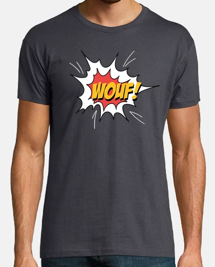 Tee-shirt ~ wouf-balloon speech-speech bubble-onoma