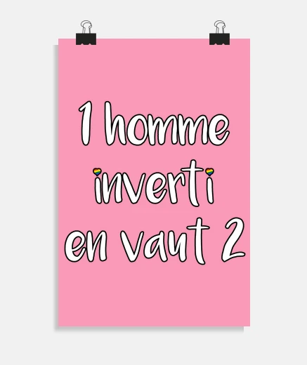 Poster 1 HOMME INVERTI EN VAUT 2