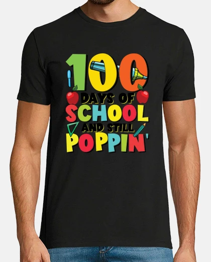 T-shirt 100 giorni di scuola e ancora in azione