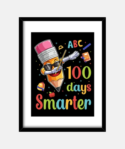 Cadre 100 jours plus intelligents 100e jour d