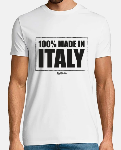 T-shirt 100% mad e in italia