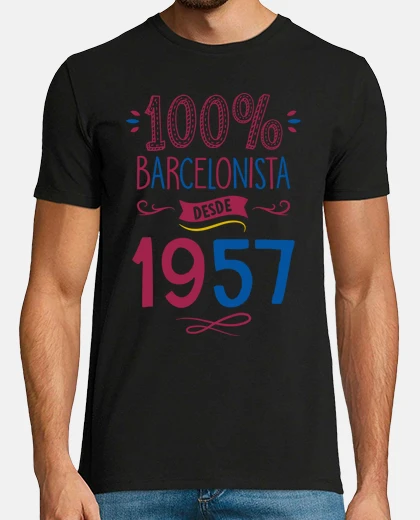 Camiseta 100 por 100 Barcelonista Desde 1957, 68 años
