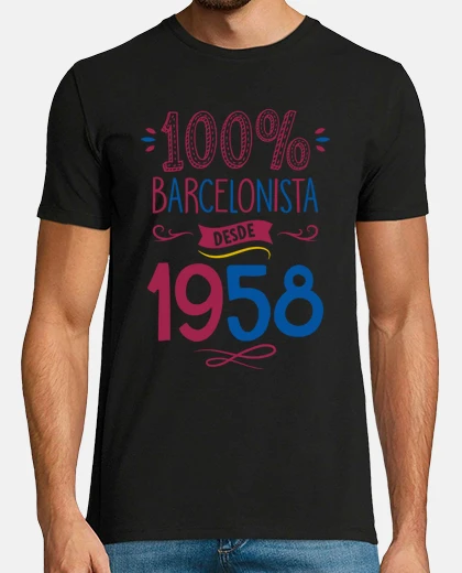 Camiseta 100 por 100 Barcelonista Desde 1958, 67 años